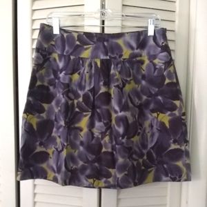 J Crew gray print skirt with pockets!